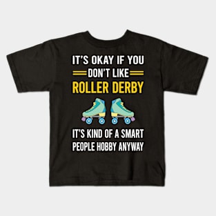 Smart People Hobby Roller Derby Skating Skate Skater Kids T-Shirt
